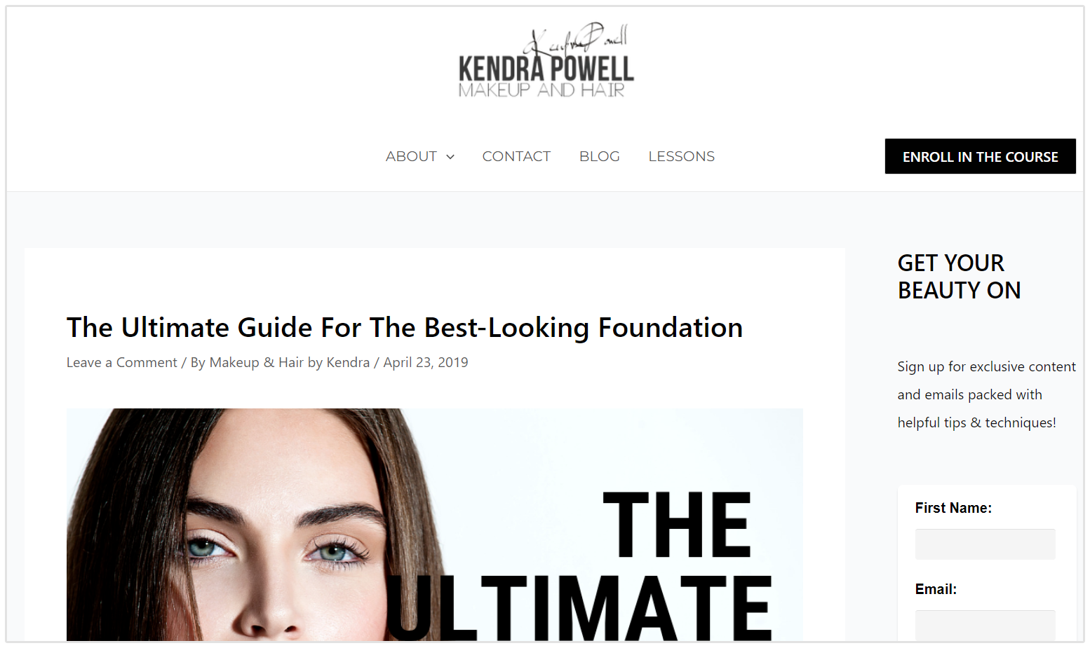 Linkable Asset Kendra Powell Beauty Blog